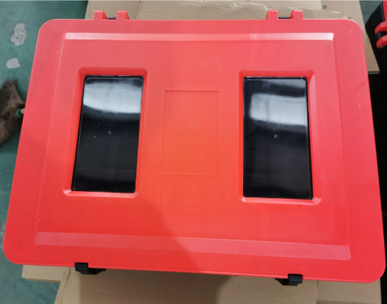 Gabinete de caja de plástico con extintor de CO2 o polvo DCP de dos piezas