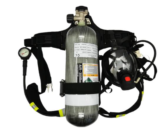 Aparato de respiración autónomo SCBA del cilindro de fibra de vidrio de carbono 6.8L para bombero