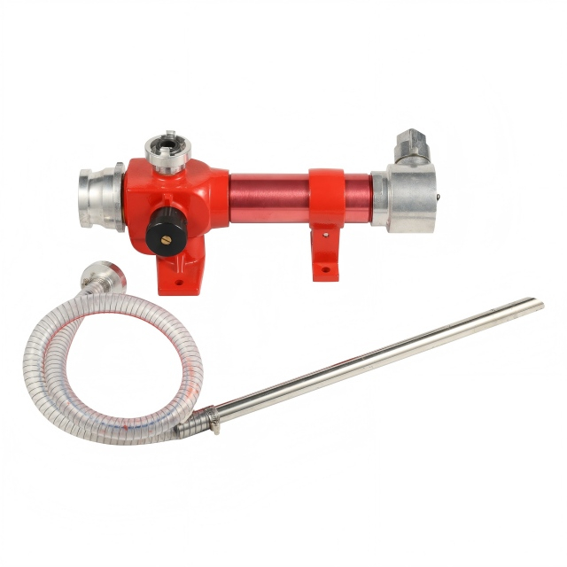 Generador de espuma de protección contra incendios con inductor de espuma portátil en línea de latón y aluminio