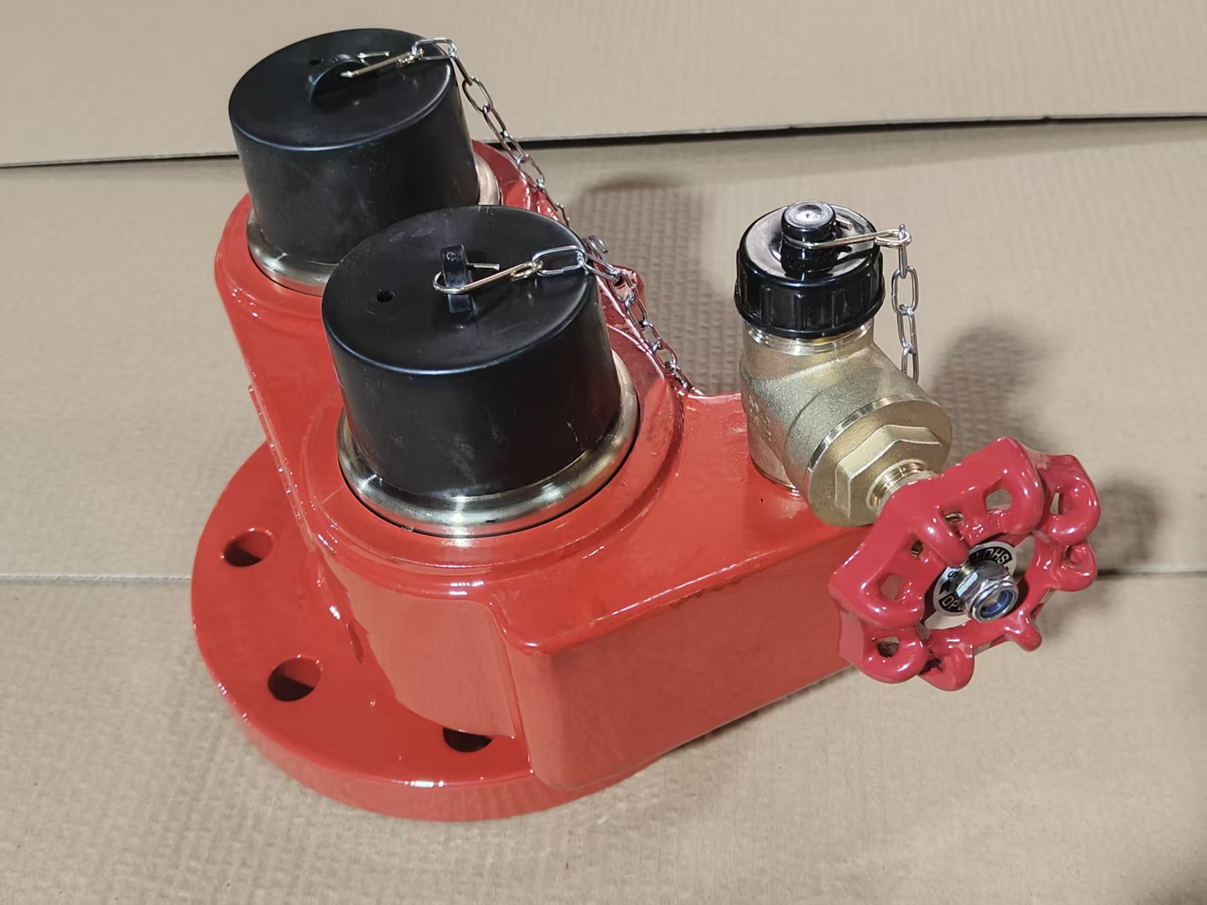 Entrada y salida de 2 vías con válvula de aterrizaje contra incendios para centro comercial