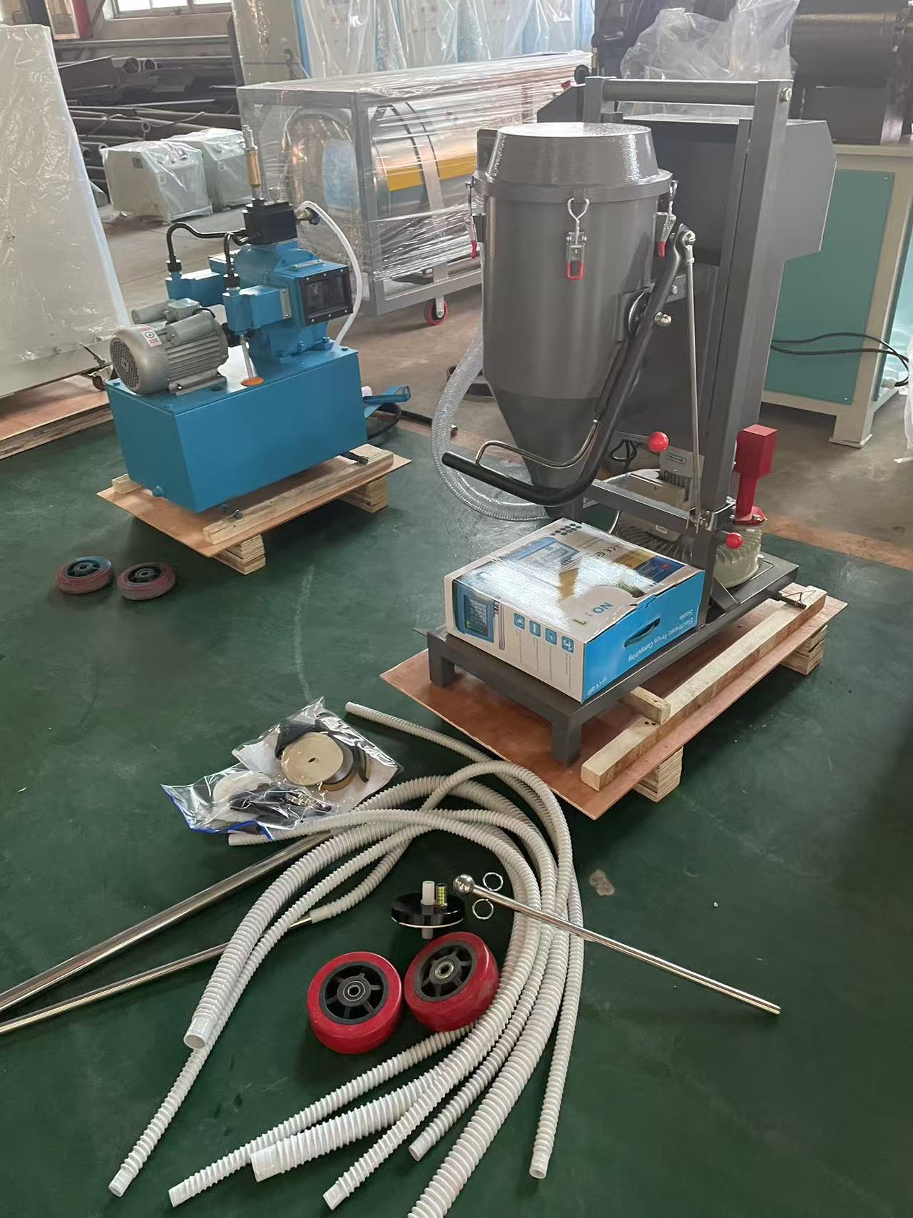 Llenadora de polvo seco semiautomática