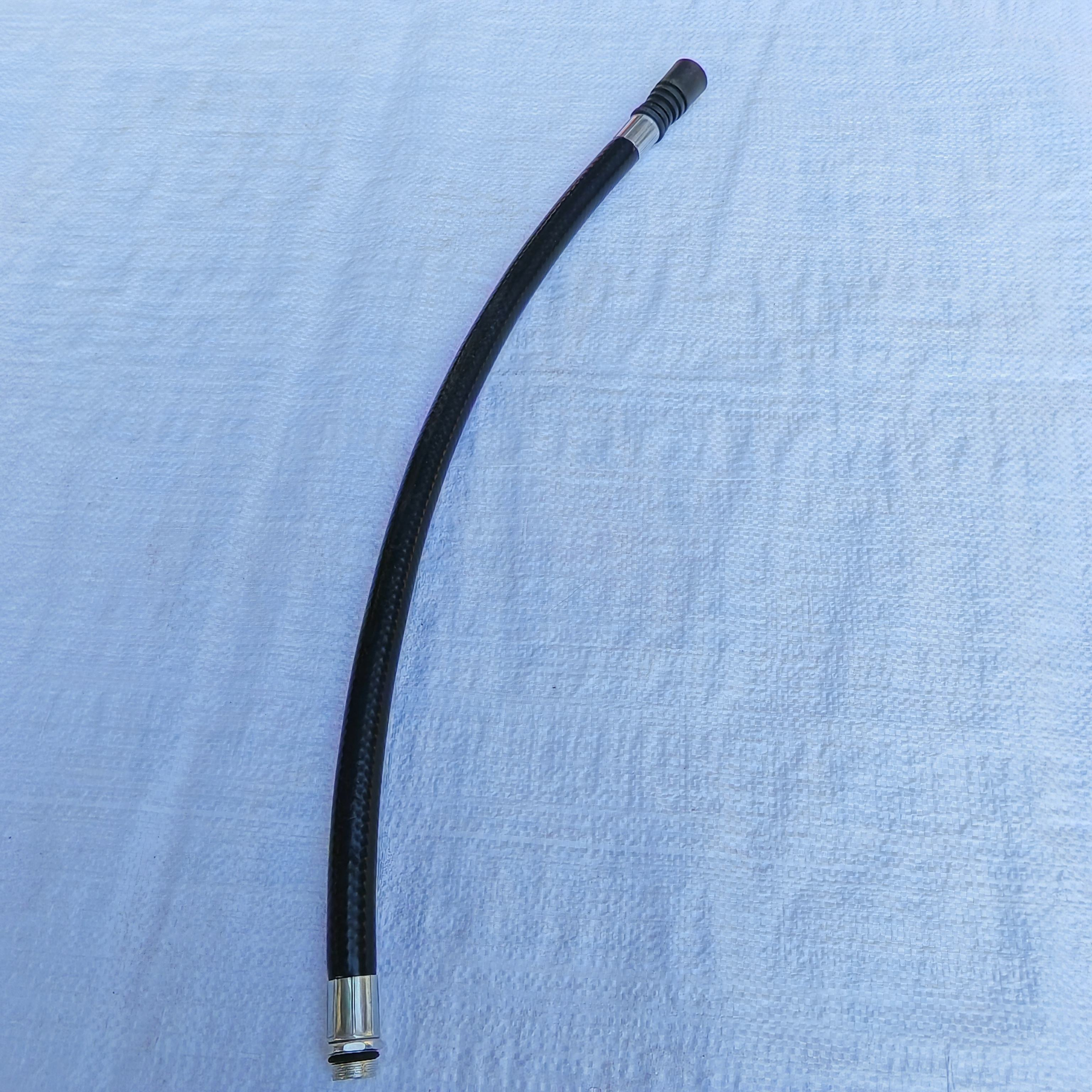 Equipo de extinción de incendios para extintor con tubo pulverizador de descarga de polvo y accesorio para manguera de cuero