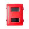 Caja de extintor de gabinete de plástico rojo para extintor doble, tamaño 715x540x270 mm