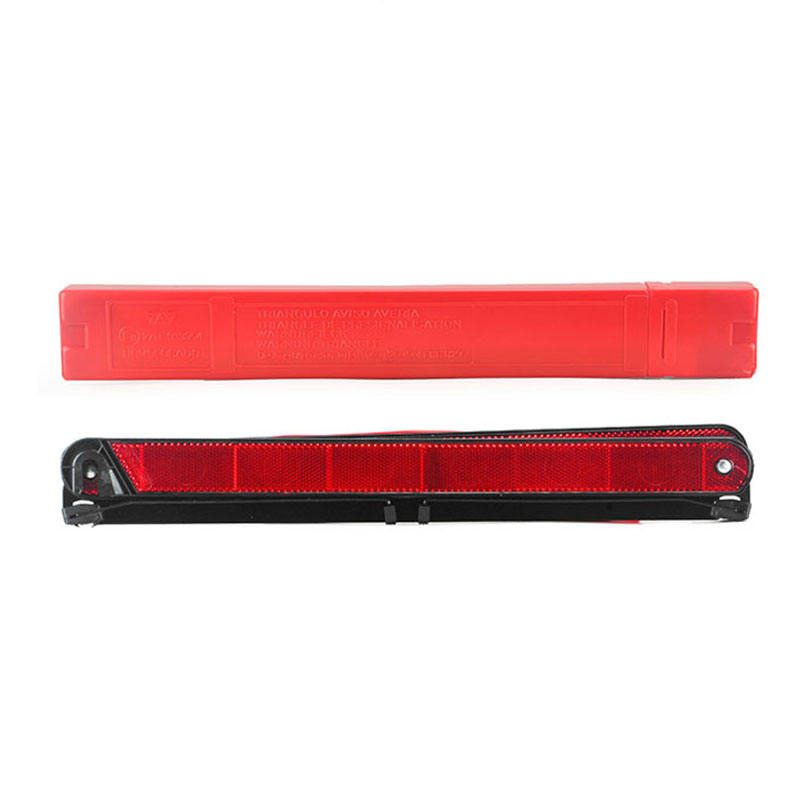 Triángulo de advertencia de seguridad en carretera de emergencia de plástico y hierro duradero para averías de vehículos y garantía de seguridad vial