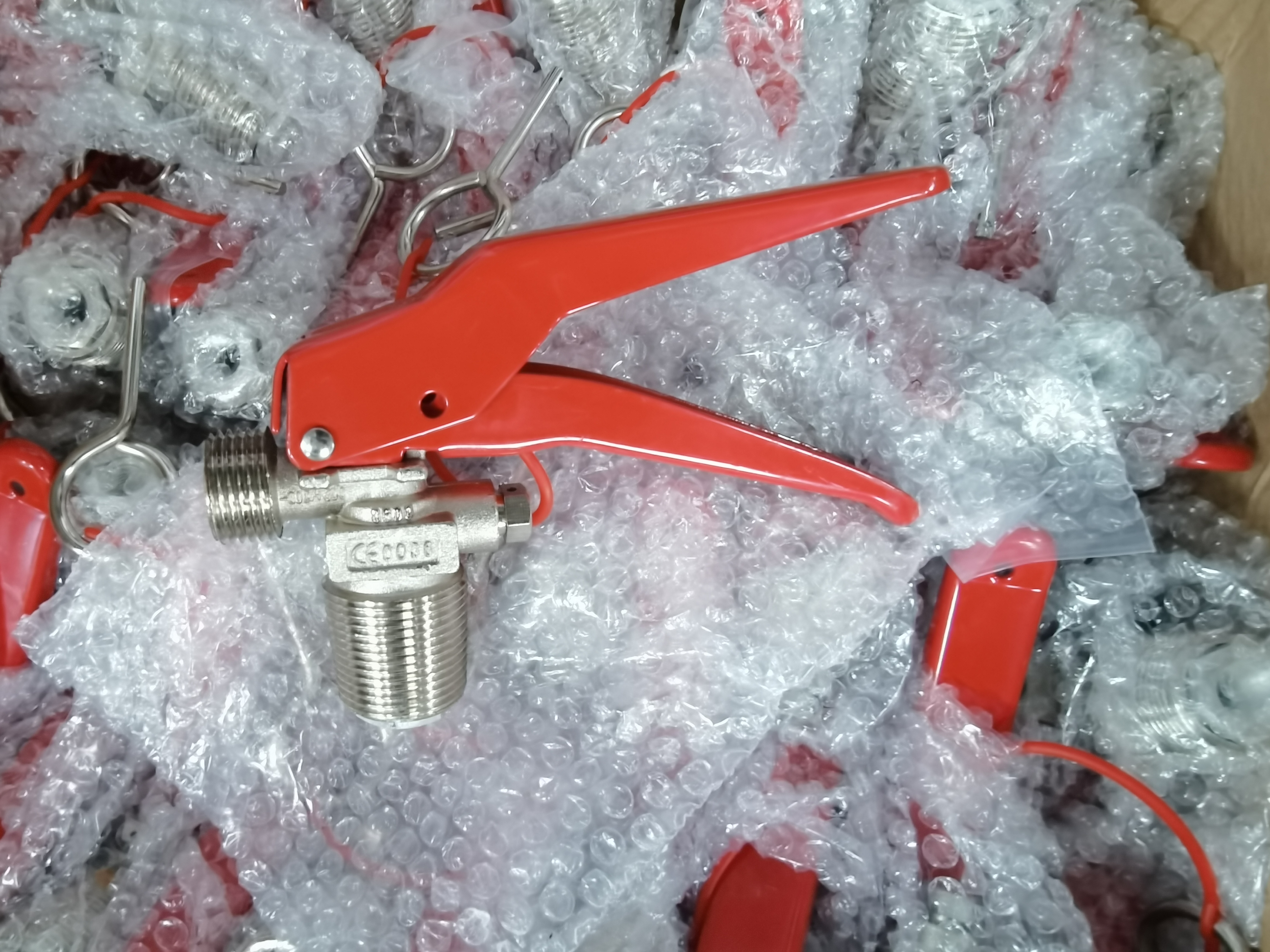 Válvula de extintor de CO2 con certificación CE de alta calidad 