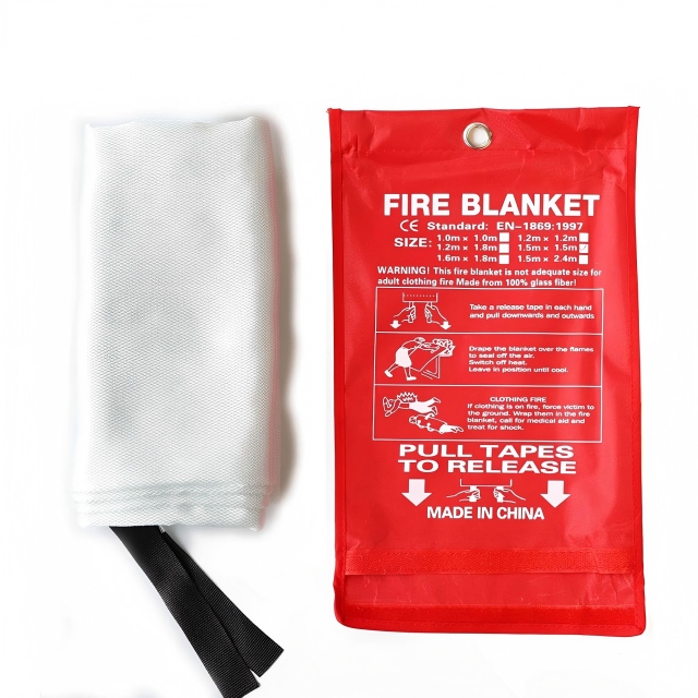 Mantas ignífugas de extinción de incendios de emergencia de fibra de vidrio EN1896 de 40' X 40' para cocina y hogar