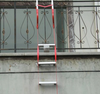 Escalera de escape de incendios de aluminio fácil de operar para plataforma de trabajo