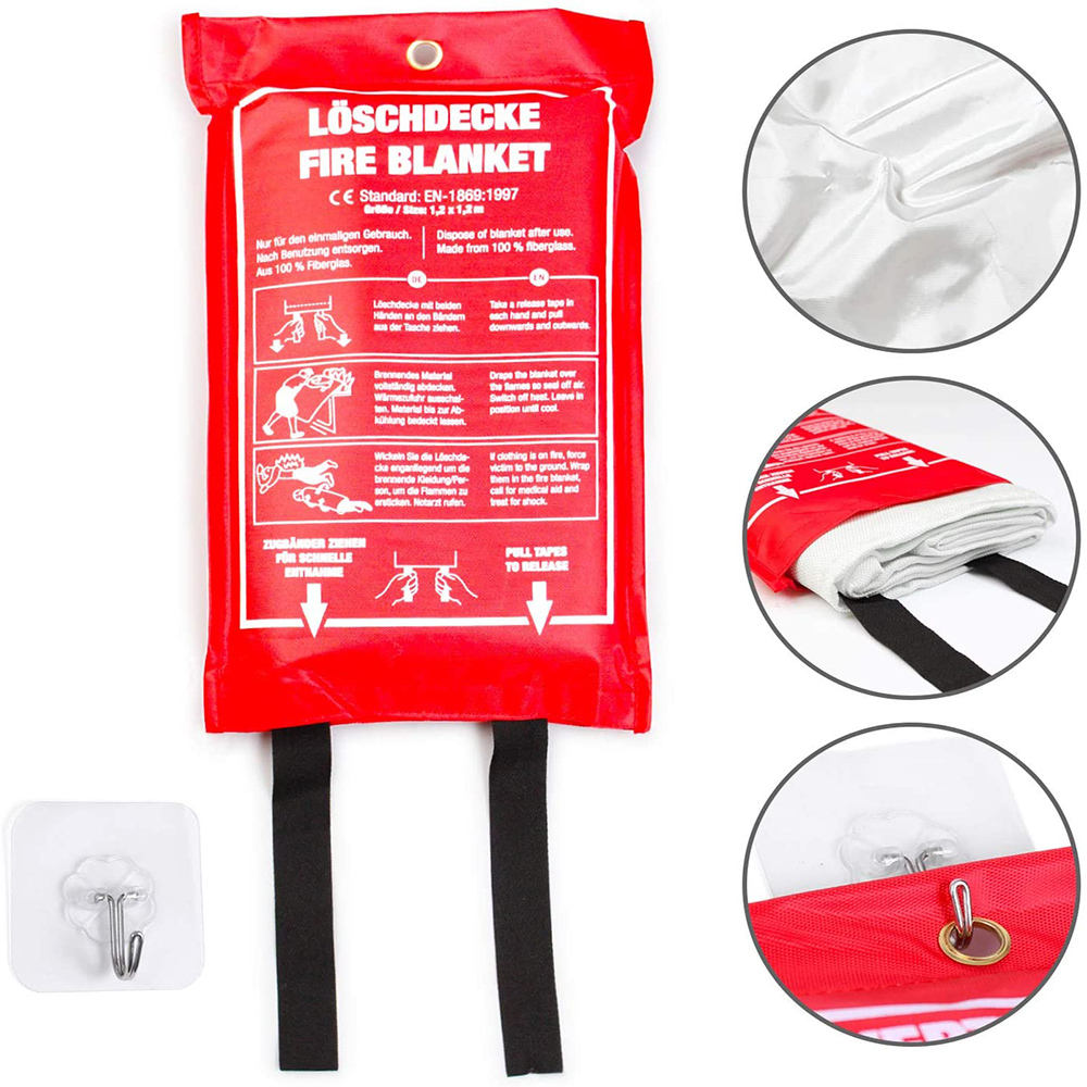 Manta ignífuga profesional ligera para chimenea