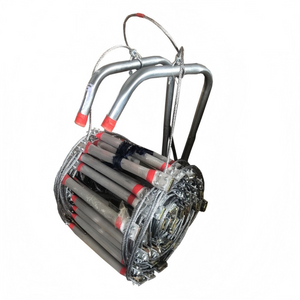 Escalera de escape en caso de incendio que ahorra espacio, liberación rápida y seguridad confiable